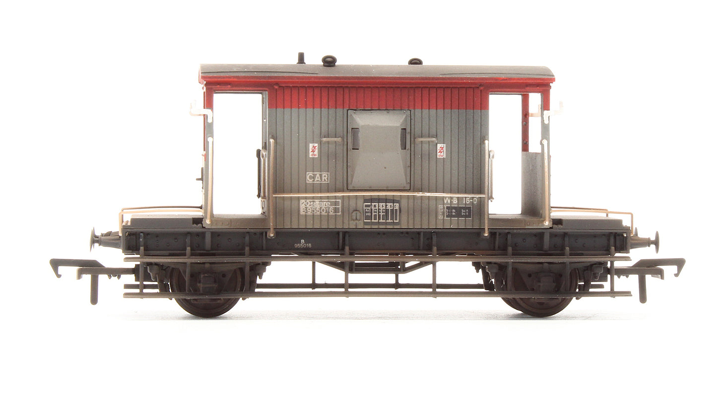 Pre-Owned 37-535C 20 Ton Brake Van BR RailFreight No.955016 - Custom Weathered