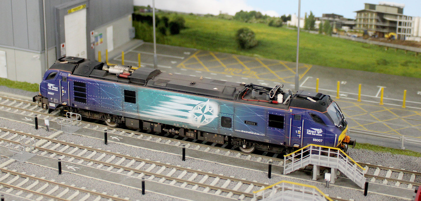 Highly Detailed Premium Weathered Class 88 'Electra' 88007 DRS Electro-Diesel Locomotive