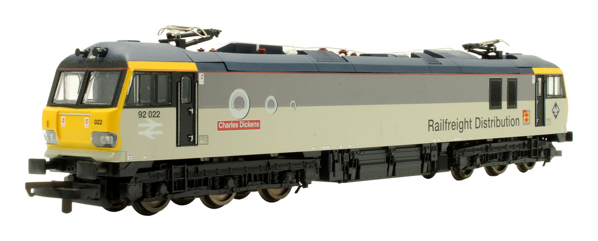 Pre-Owned 204870A7 BR Triple Grey Class 92 92022 'Charles Dickins' Electric Locomotive