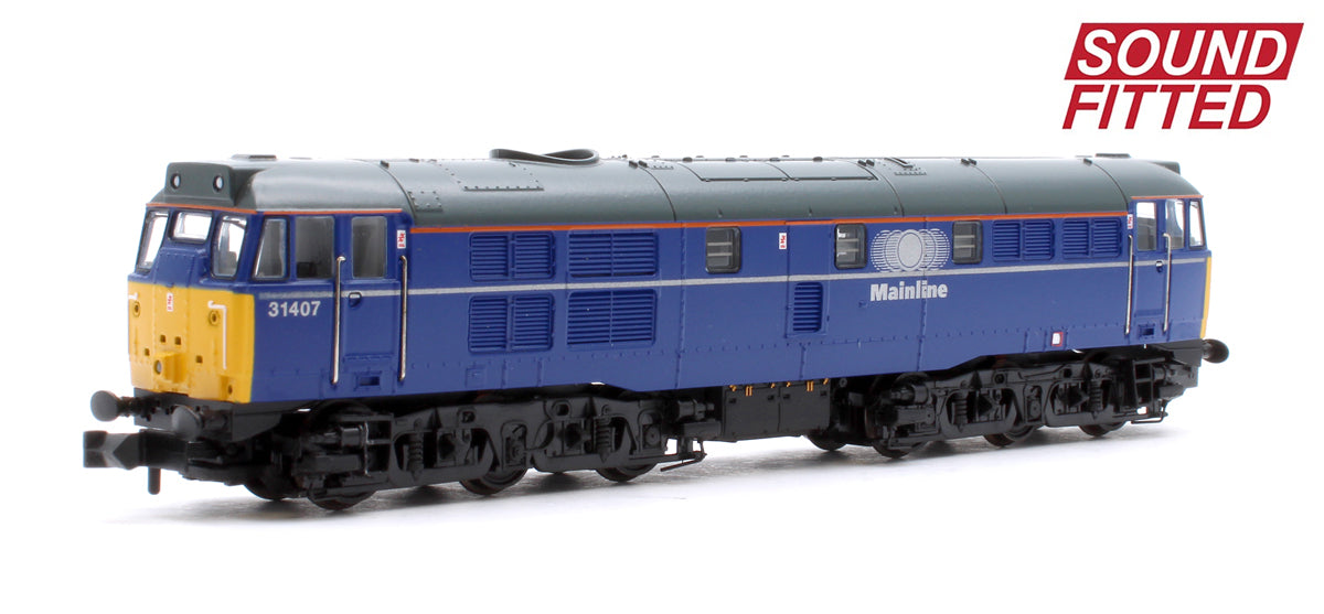 Class 31/4 Refurbished 31407 Mainline Freight Diesel Locomotive - DCC Sound