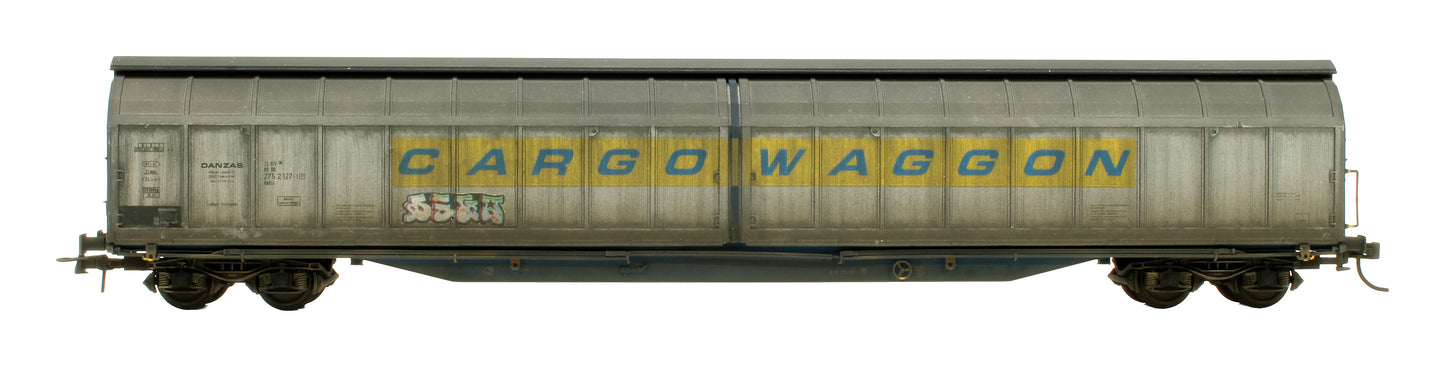 Pre-Owned 47130 DB Danzas 'Cargowaggon' Sliding Wall Wagon - Weathered