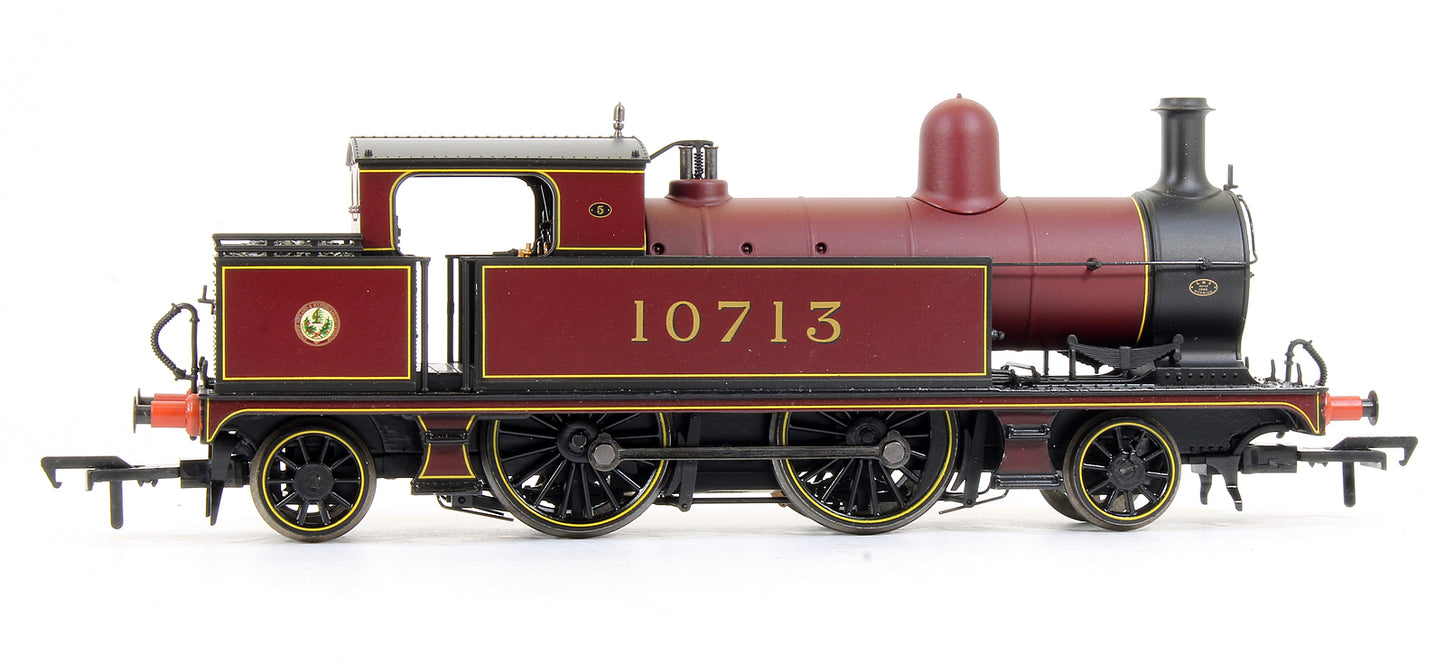 Pre-Owned L&YR 2-4-2 Tank 10713 LMS Crimson Steam Locomotive