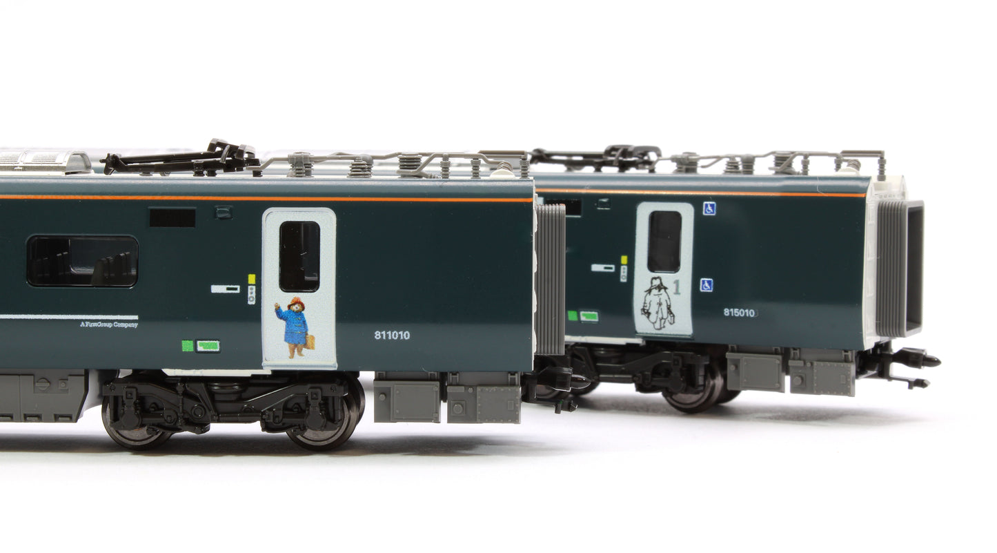 Class 800/0 GWR IET 800 010 "Paddington Bear" 5 Car EMU - DCC Fitted