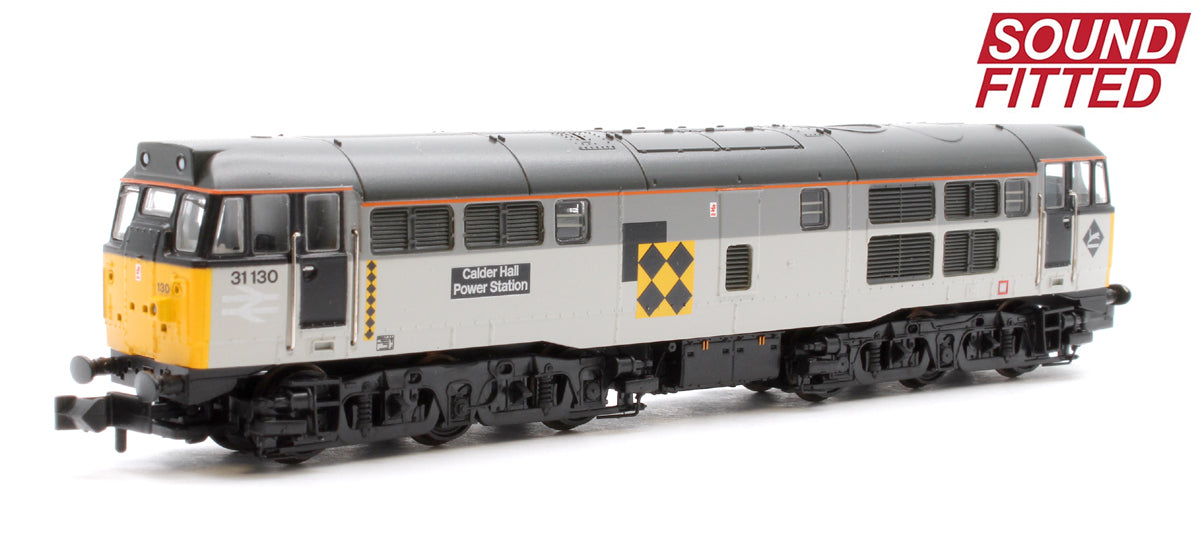 Class 31/1 Refurb. 31130 'Calder Hall Power Station' BR Rf Coal Sector Diesel Locomotive - DCC Sound