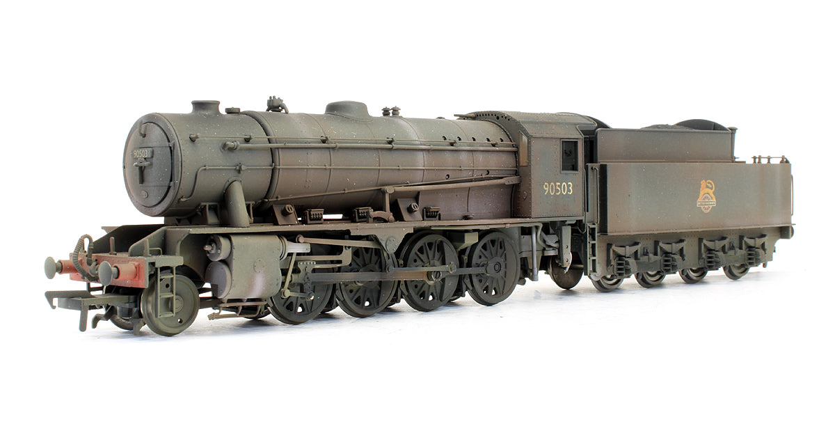 Pre-Owned WD 2-8-0 Austerity '90503' BR Black Early Emblem Steam Locomotive - Renumbered & Custom Weathered
