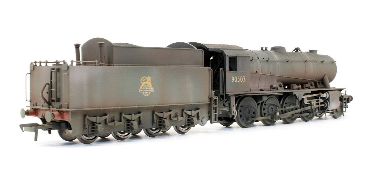 Pre-Owned WD 2-8-0 Austerity '90503' BR Black Early Emblem Steam Locomotive - Renumbered & Custom Weathered