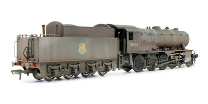 Pre-Owned WD 2-8-0 Austerity '90503' BR Black Early Emblem Steam Locomotive - Renumbered & Custom Weathered