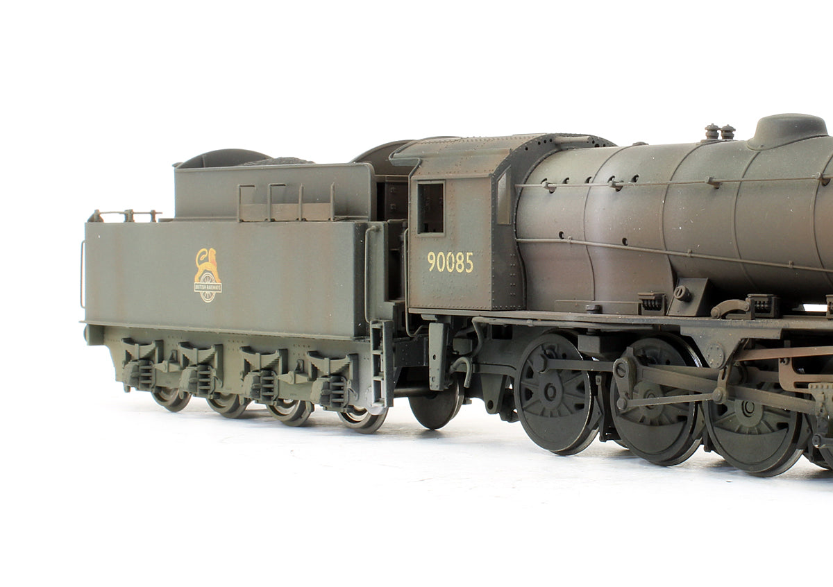 Pre-Owned WD 2-8-0 Austerity '90085' BR Black Early Emblem Steam Locomotive - Renumbered & Custom Weathered