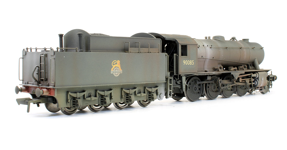 Pre-Owned WD 2-8-0 Austerity '90085' BR Black Early Emblem Steam Locomotive - Renumbered & Custom Weathered