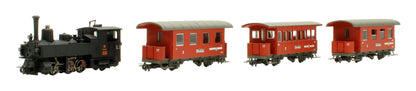 Pre-Owned L177700 Zillertal Railway Train Pack Steam Locomotive & 3 Coach Set