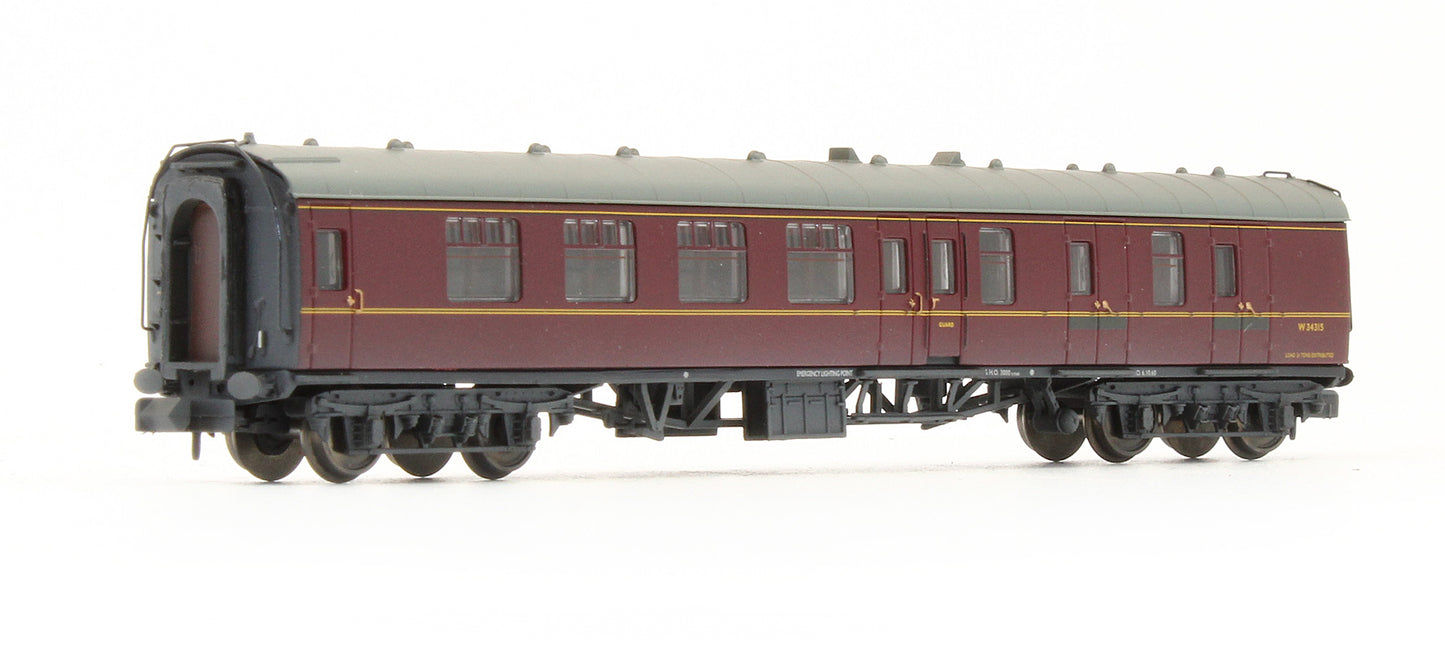 Pre-Owned 374-187C BR Mk1 BSK Brake Second Corridor BR Maroon 'W34315' - Custom Weathered