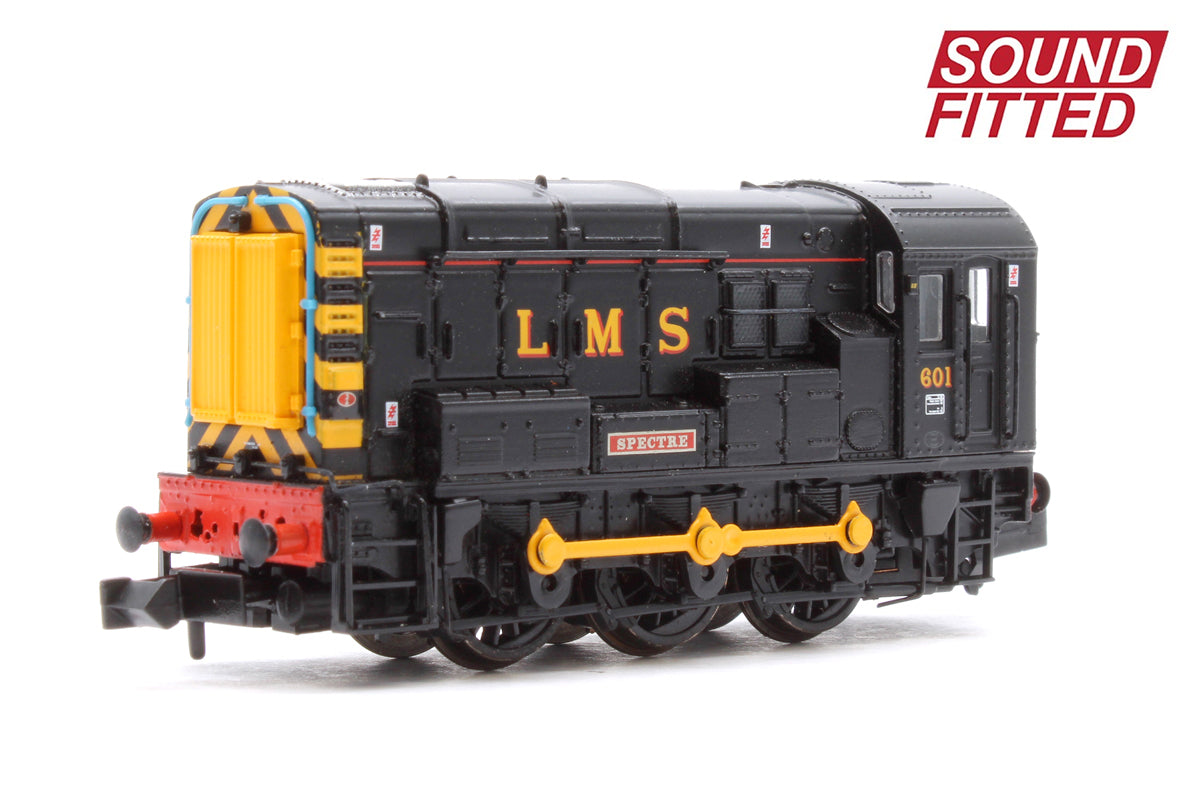 Class 08 601 'Spectre' LMS Black Diesel Locomotive - DCC Sound