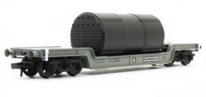 33-901F Pre-Owned 45T Bogie Well Wagon BR Grey (Early) 41969 with load