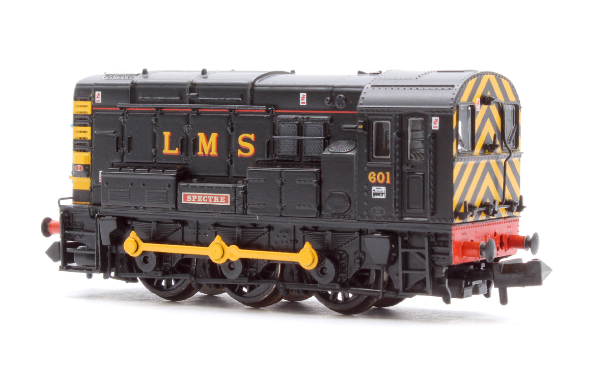 Class 08 601 'Spectre' LMS Black Diesel Locomotive - DCC Sound