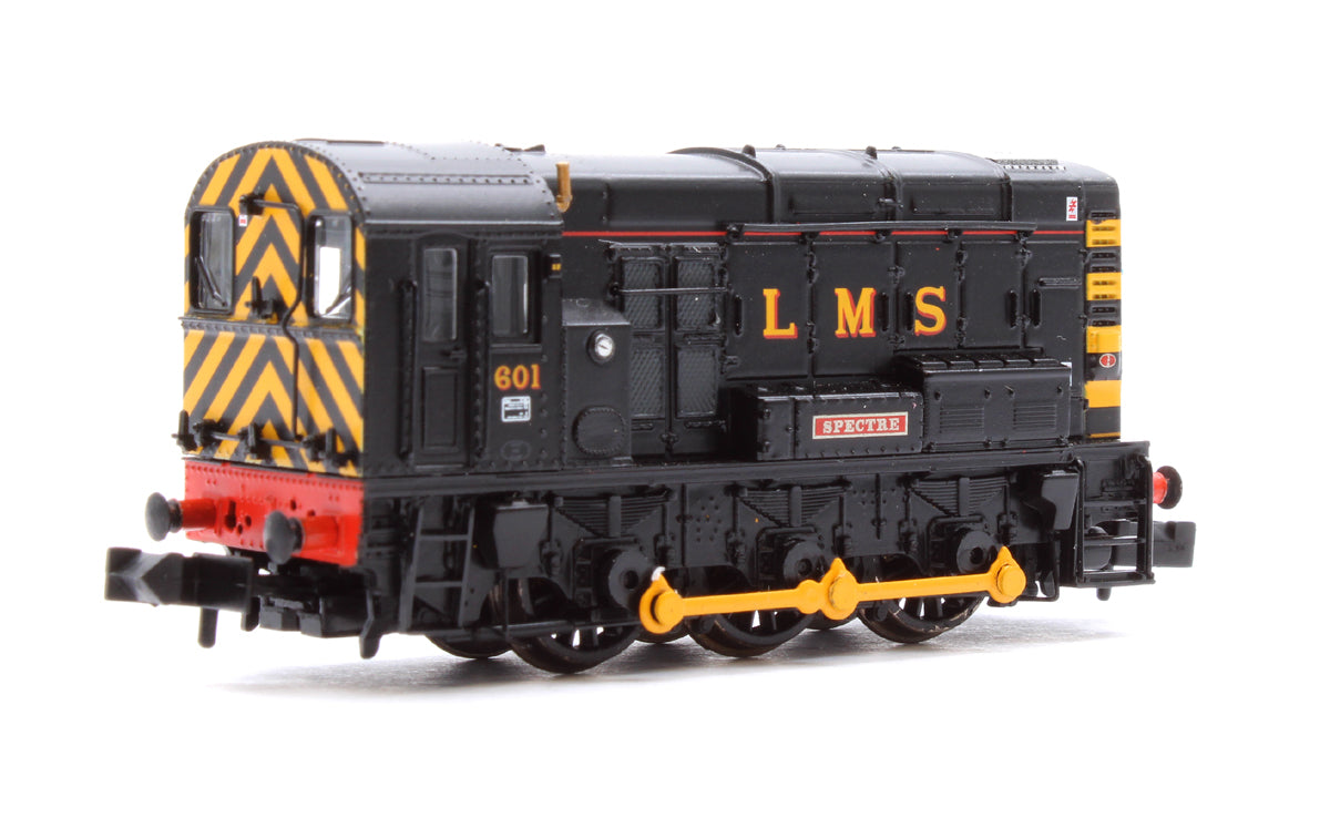 Pre-Owned 371-020DBSF Class 08 601 'Spectre' LMS Black Diesel Locomotive - DCC Sound