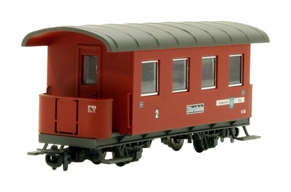 Pre-Owned L177700 Zillertal Railway Train Pack Steam Locomotive & 3 Coach Set