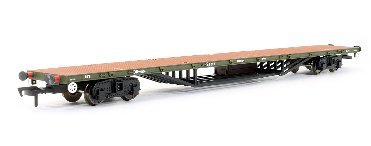 Pre-Owned Olive Green (Unfitted) Salmon Bogie Wagon 'DB 996126'