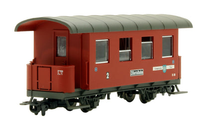 Pre-Owned L177700 Zillertal Railway Train Pack Steam Locomotive & 3 Coach Set