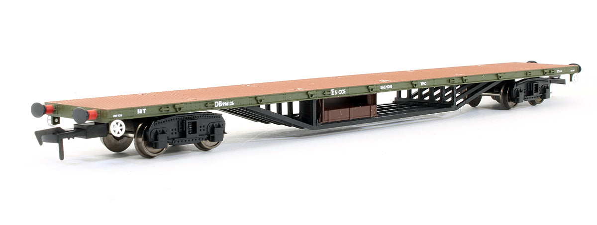 Pre-Owned Olive Green (Unfitted) Salmon Bogie Wagon 'DB 996126'