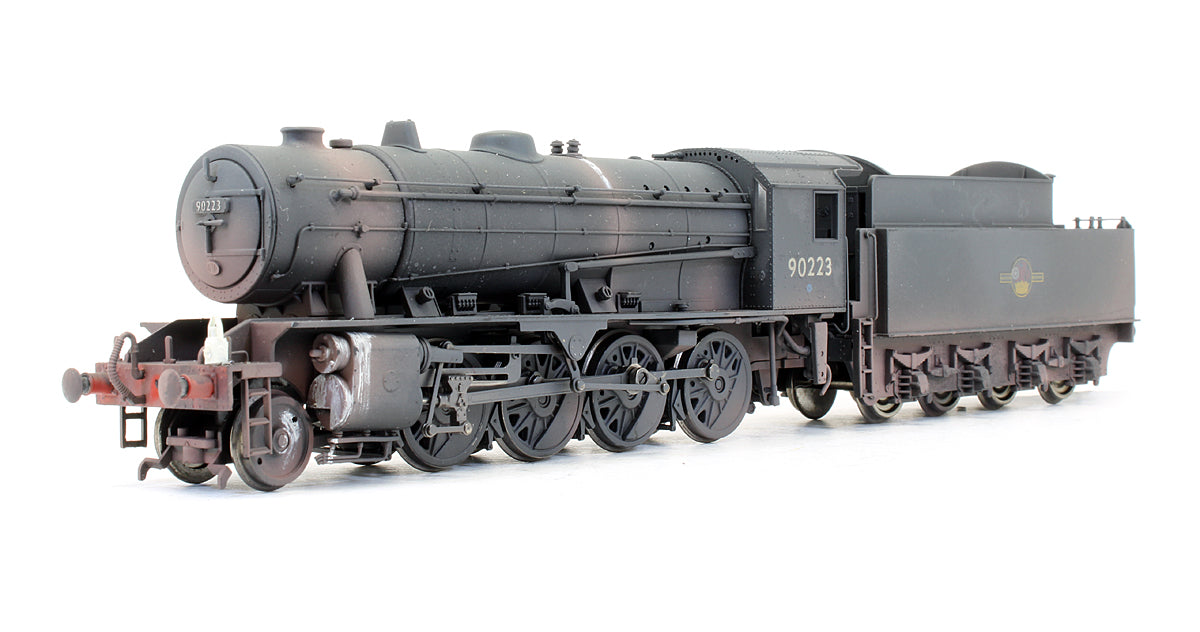 Pre-Owned WD 2-8-0 Austerity '90223' BR Black Late Crest Steam Locomotive - Renumbered & Custom Weathered