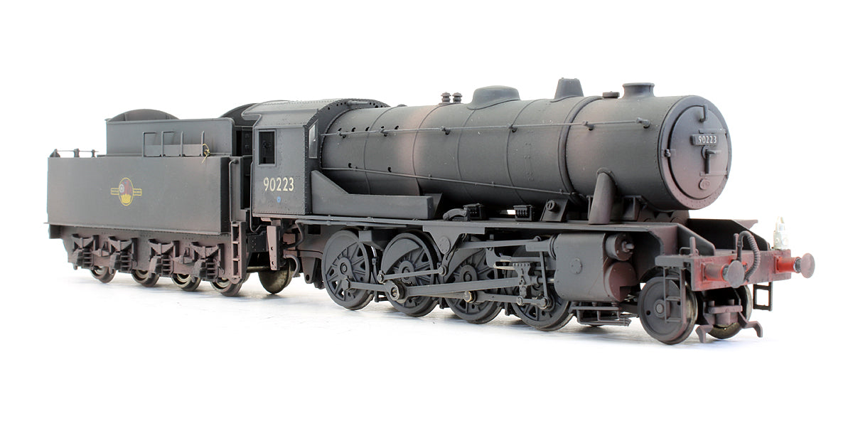 Pre-Owned WD 2-8-0 Austerity '90223' BR Black Late Crest Steam Locomotive - Renumbered & Custom Weathered