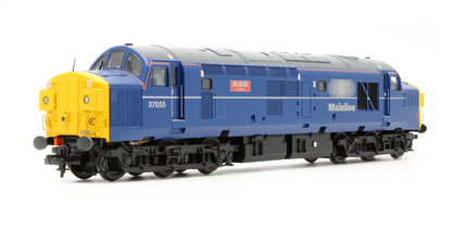 32-775TLDS Pre-Owned Class 37/0 37055 'Rail Celebrity' Mainline Blue Diesel Locomotive - DCC Sound