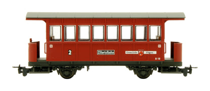Pre-Owned L177700 Zillertal Railway Train Pack Steam Locomotive & 3 Coach Set