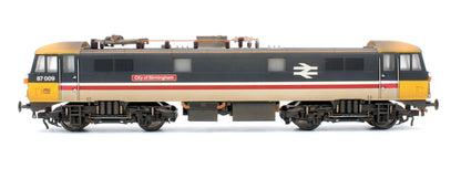 Pre-Owned Class 87 87009 "City of Birmingham" Bo-Bo Intercity Executive Livery Electric Locomotive - Custom Weathered