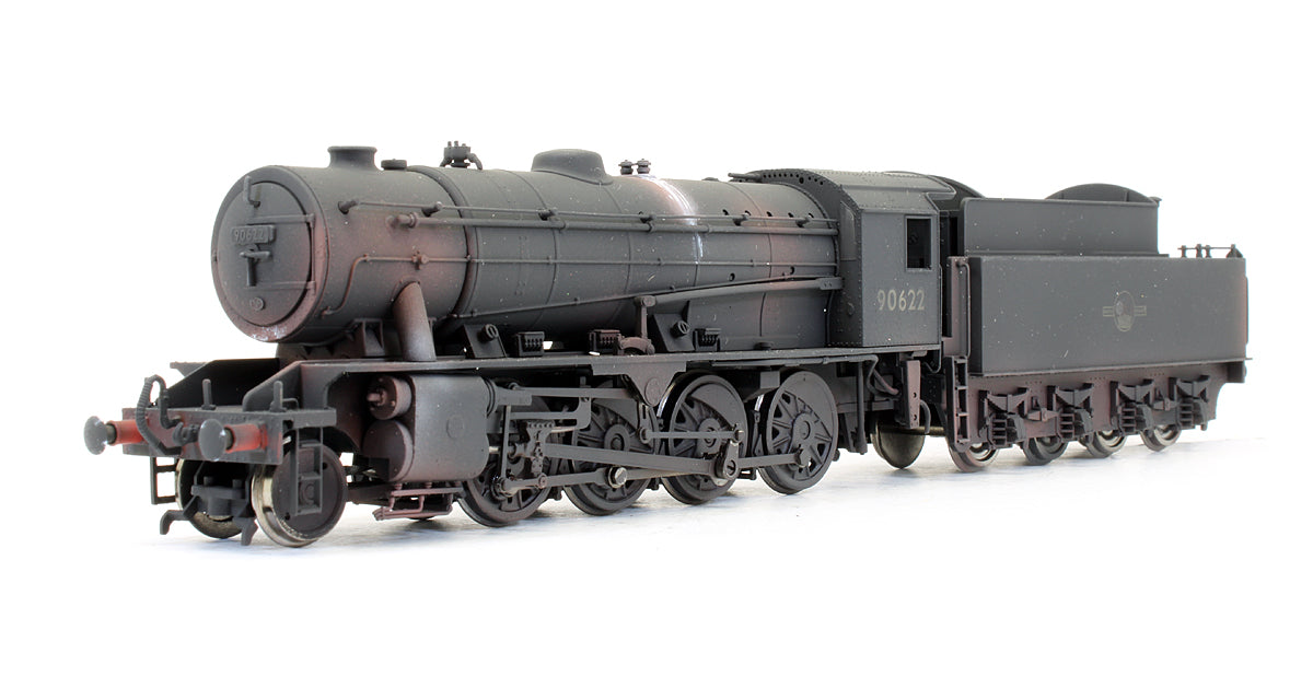 Pre-Owned WD 2-8-0 Austerity '90622' BR Black Late Crest Steam Locomotive - Renumbered & Custom Weathered