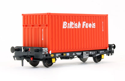 Pre-Owned Set of 3 PFA Container Flat Wagons 'British Fuels'