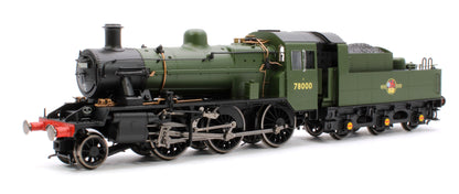 Standard Class 2MT 2-6-0 BR Unlined Green Late Crest 78000 Steam Locomotive