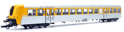 Pre-Owned SNCF Regional Push-Pull Yellow/Stainless Steel Coaches (Set of 3) - DCC Fitted