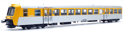 Pre-Owned SNCF Regional Push-Pull Yellow/Stainless Steel Coaches (Set of 3) - DCC Fitted