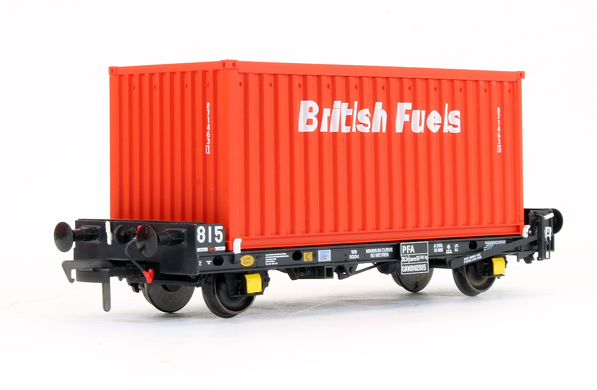 Pre-Owned Set of 3 PFA Container Flat Wagons 'British Fuels'