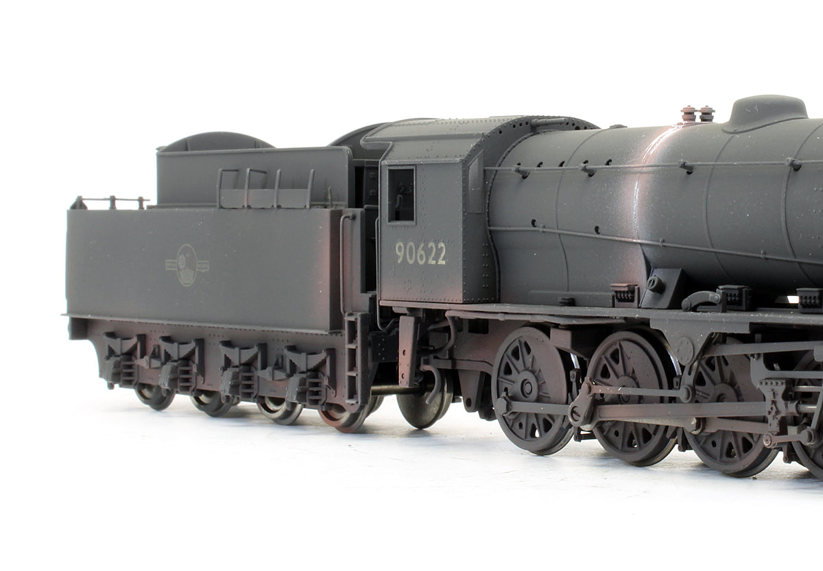 Pre-Owned WD 2-8-0 Austerity '90622' BR Black Late Crest Steam Locomotive - Renumbered & Custom Weathered