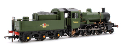 Standard Class 2MT 2-6-0 BR Unlined Green Late Crest 78000 Steam Locomotive