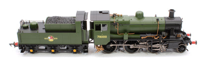 Standard Class 2MT 2-6-0 BR Unlined Green Late Crest 78000 Steam Locomotive