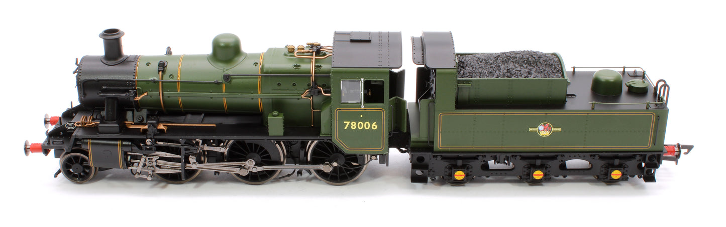 Standard Class 2MT 2-6-0 BR Lined Green Late Crest 78006 Steam Locomotive