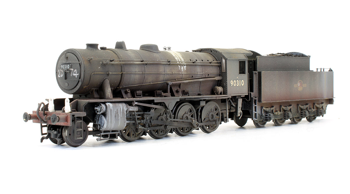 Pre-Owned WD 2-8-0 Austerity '90310' BR Black Late Crest Steam Locomotive - Renumbered & Custom Weathered