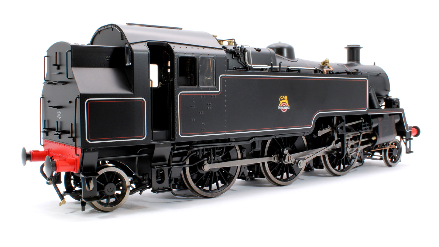 British Railways Standard 3MT 2-6-2T Lined Black Early Crest Unnumbered - Steam Tank Locomotive - DCC Sound