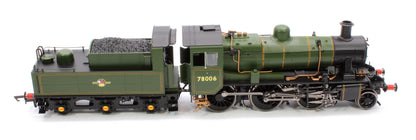 Standard Class 2MT 2-6-0 BR Lined Green Late Crest 78006 Steam Locomotive