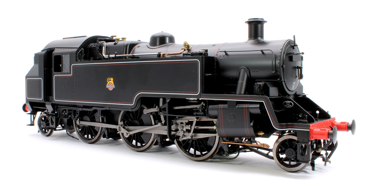 British Railways Standard 3MT 2-6-2T Lined Black Early Crest Unnumbered - Steam Tank Locomotive - DCC Fitted