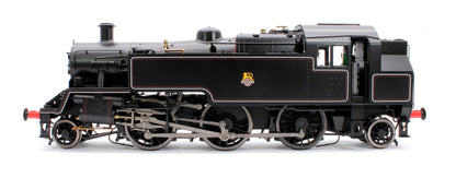 British Railways Standard 3MT 2-6-2T Lined Black Early Crest Unnumbered - Steam Tank Locomotive - DCC Sound