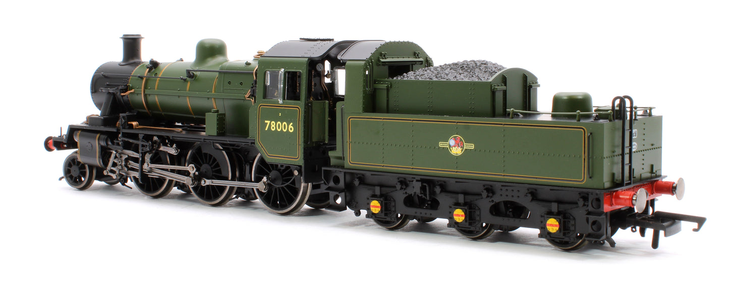 Standard Class 2MT 2-6-0 BR Lined Green Late Crest 78006 Steam Locomotive