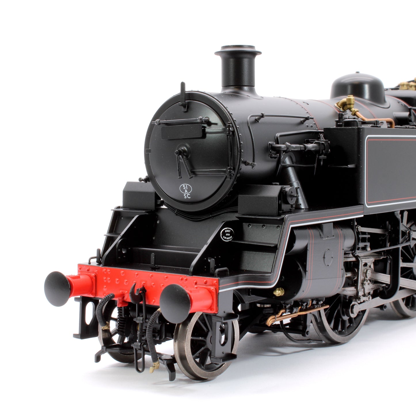 British Railways Standard 3MT 2-6-2T Lined Black Early Crest Unnumbered - Steam Tank Locomotive - DCC Sound