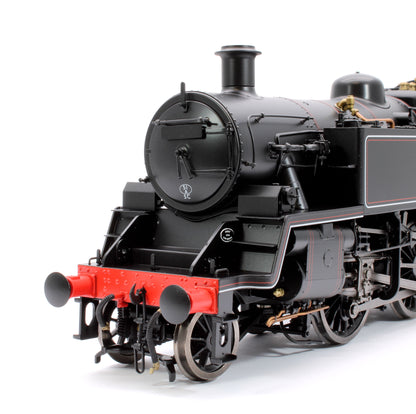 British Railways Standard 3MT 2-6-2T Lined Black Early Crest Unnumbered - Steam Tank Locomotive