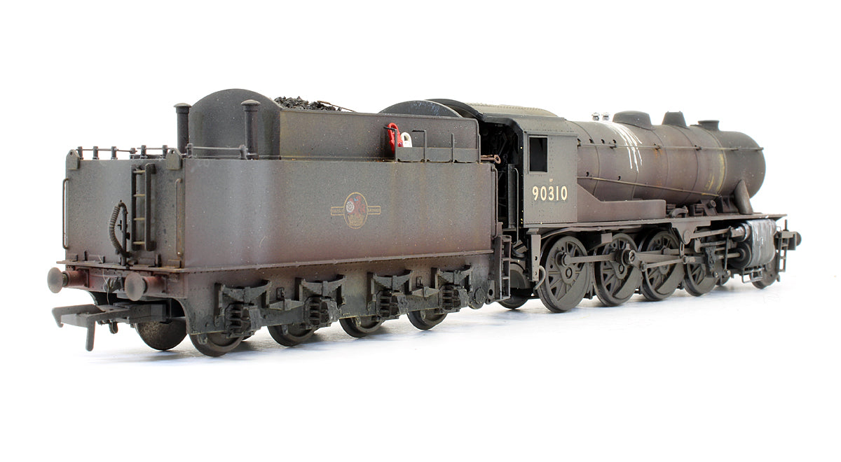 Pre-Owned WD 2-8-0 Austerity '90310' BR Black Late Crest Steam Locomotive - Renumbered & Custom Weathered
