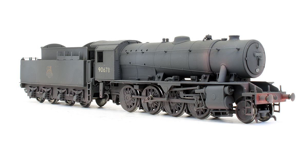Pre-Owned WD 2-8-0 Austerity '90678' BR Black Early Emblem Steam Locomotive - Renumbered & Custom Weathered