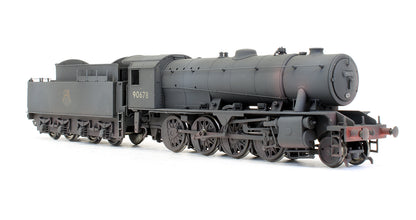 Pre-Owned WD 2-8-0 Austerity '90678' BR Black Early Emblem Steam Locomotive - Renumbered & Custom Weathered