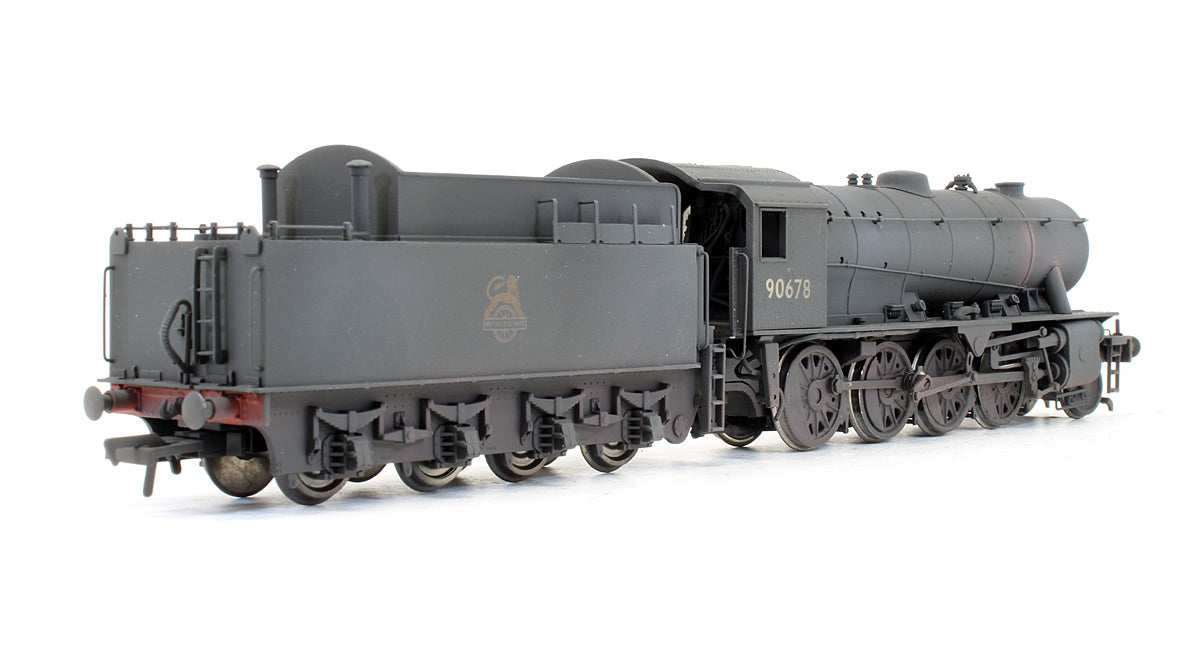 Pre-Owned WD 2-8-0 Austerity '90678' BR Black Early Emblem Steam Locomotive - Renumbered & Custom Weathered
